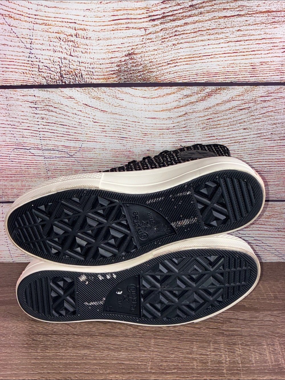 Worn Once Converse Chuck Taylor All Star Lift Platform Crochet High Top 7.5 - Picture 8 of 11